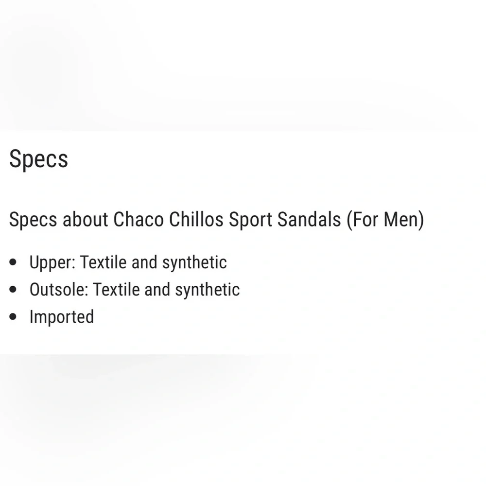 Chaco nib chillos